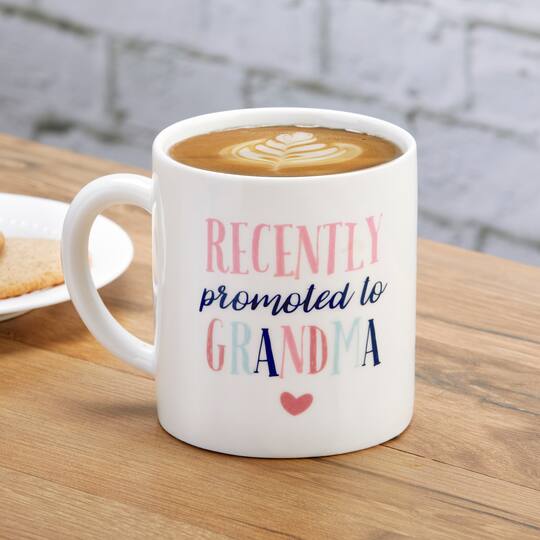 Kate Aspen® Promoted To Grandma 16 oz. White Coffee Mug